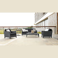 Panama Jack Onyx 4-Piece Seating Set PJO-1901-BLK-4PL-GL