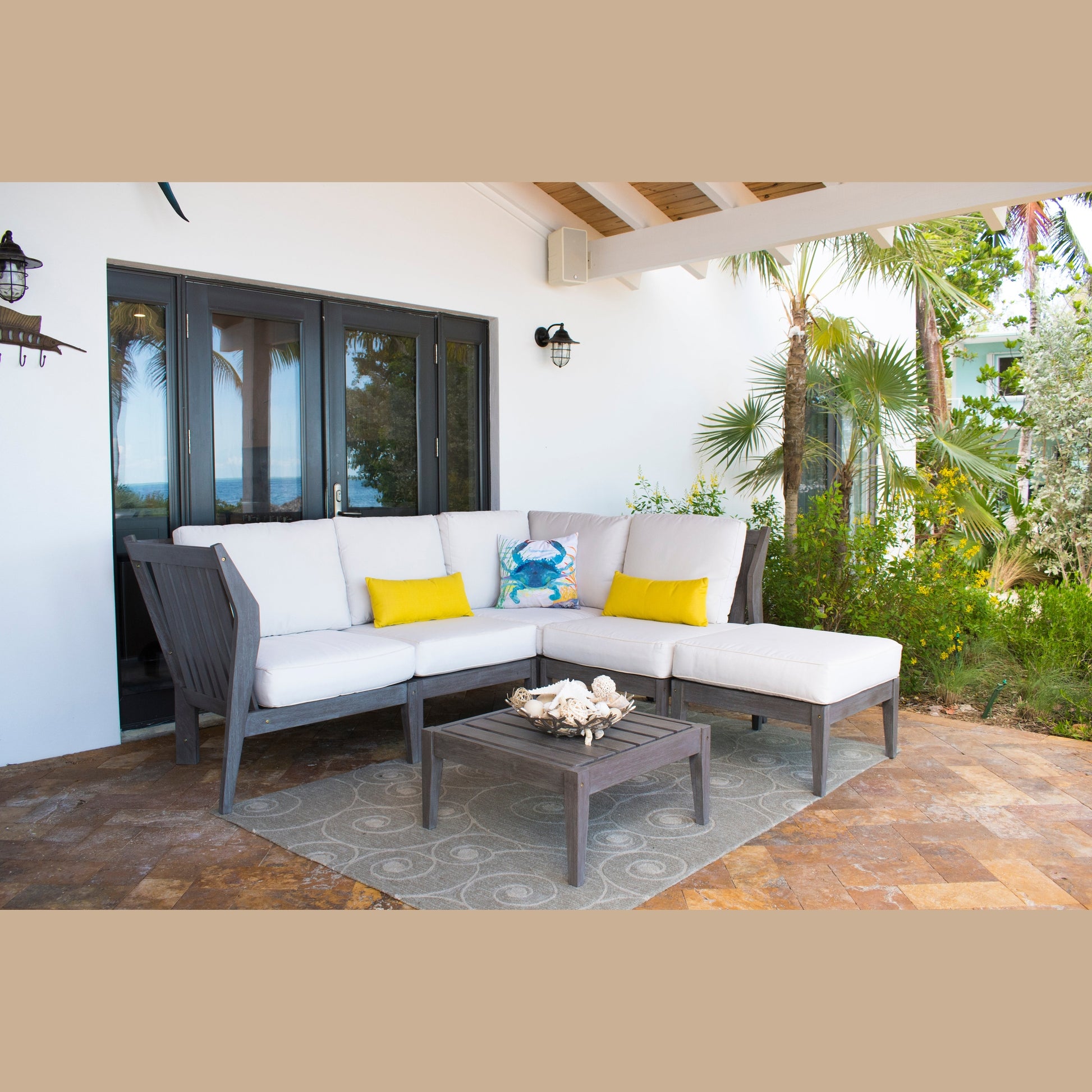 Panama Jack Poolside Modular 6-Piece Sectional - BetterPatio.com