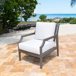 Panama Jack Poolside Lounge Chair with Cushion PJO-2701-GRY-LC
