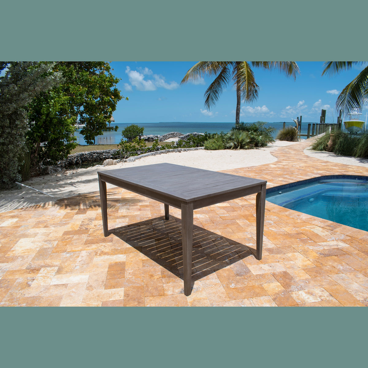 Panama Jack Poolside Rectangular Dining Table - BetterPatio.com