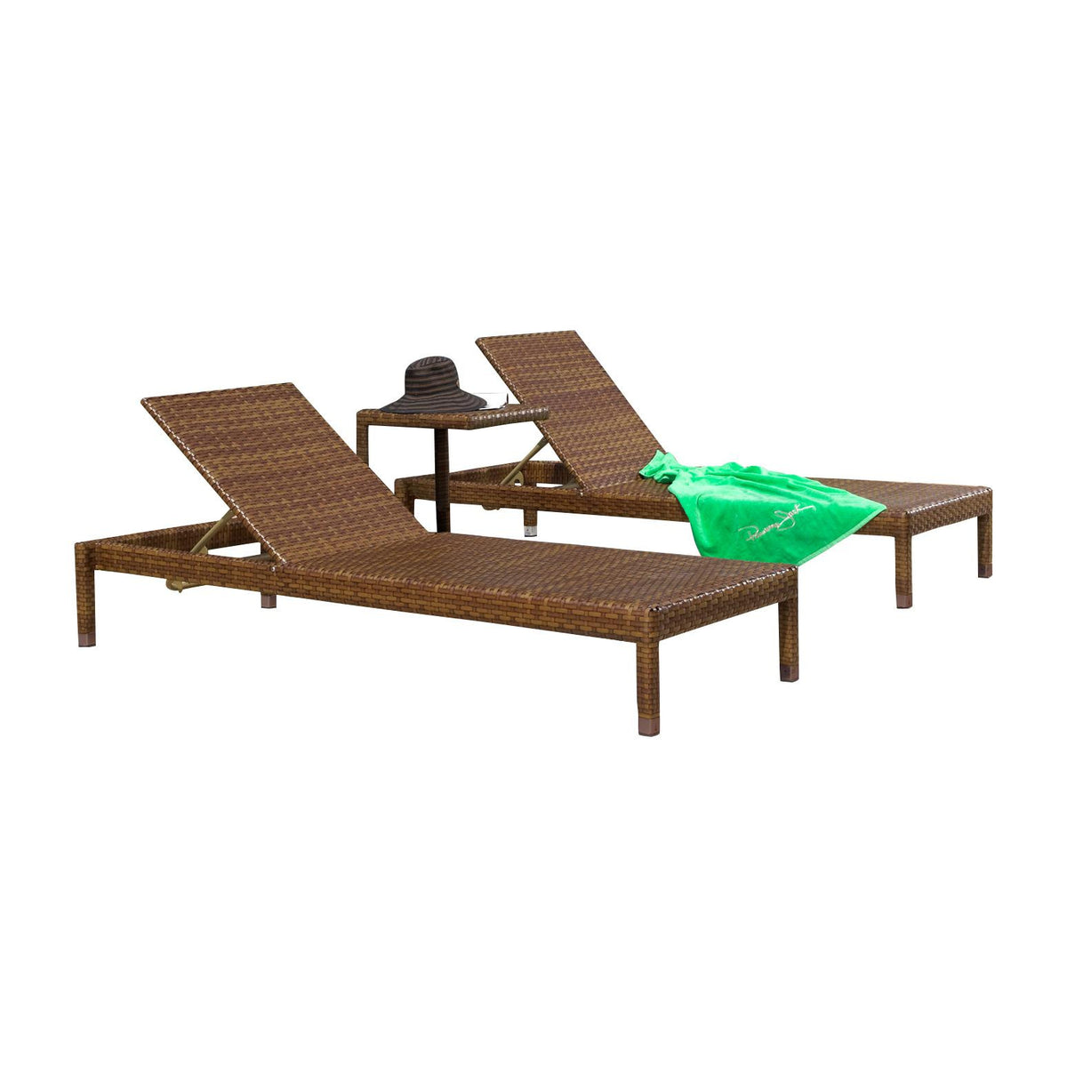 Panama Jack St Barths 3 piece Chaise Lounge Set PJO-3001-BRN-3PCC - BetterPatio.com