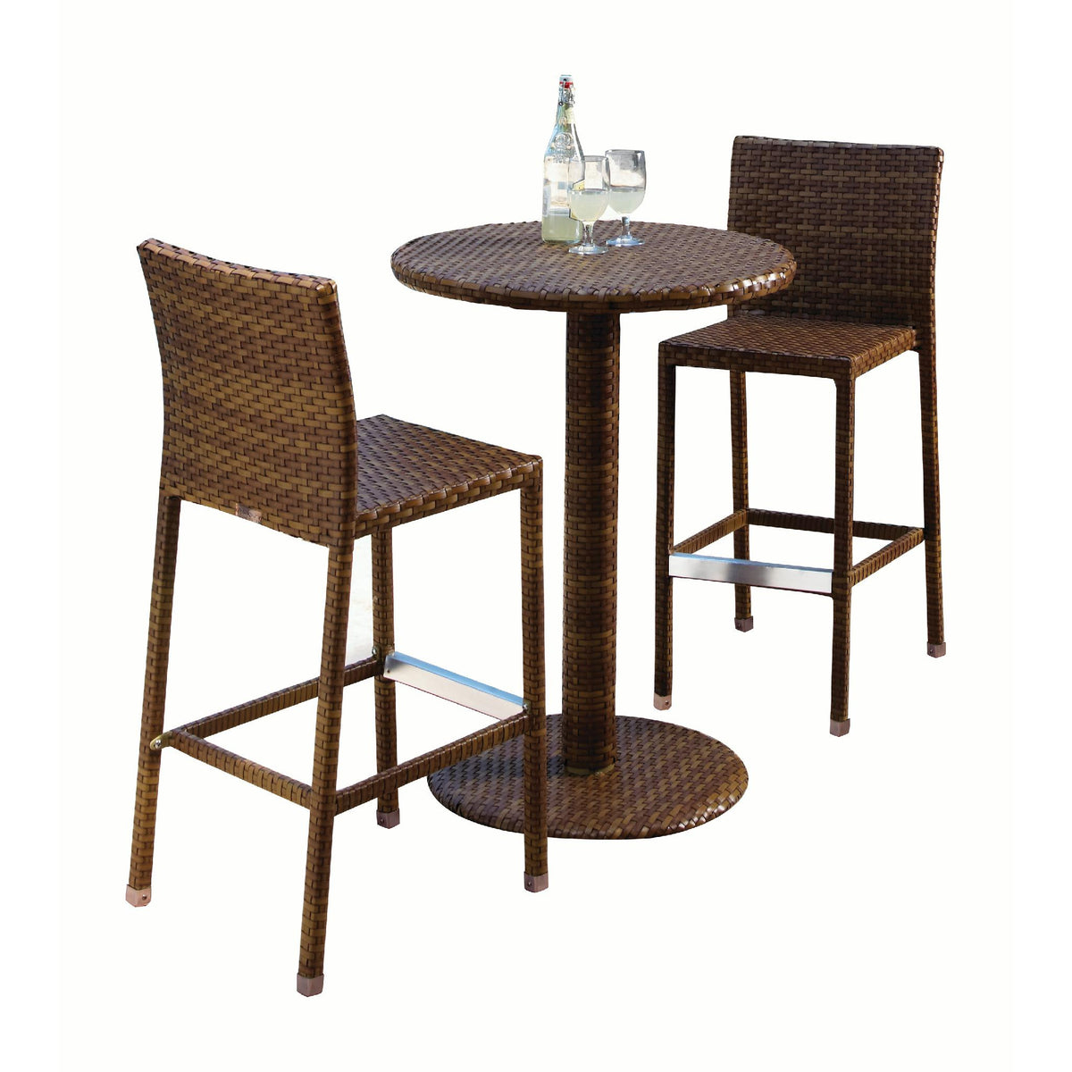 Panama Jack St Barths 3 piece Pub Set PJO-3001-BRN-3PCP - BetterPatio.com