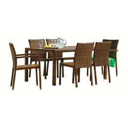 Panama Jack St Barths Dining Set 7 piece PJO-3001-BRN-7PCA