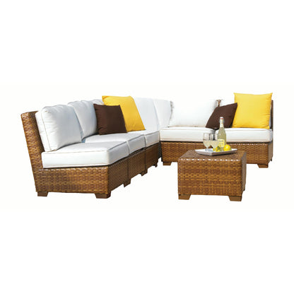 Panama Jack St Barths 7 piece Sectional Set PJO-3001-BRN-7SEC - BetterPatio.com