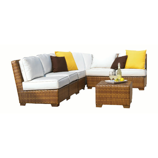 Panama Jack St Barths 7 piece Sectional Set PJO-3001-BRN-7SEC - BetterPatio.com