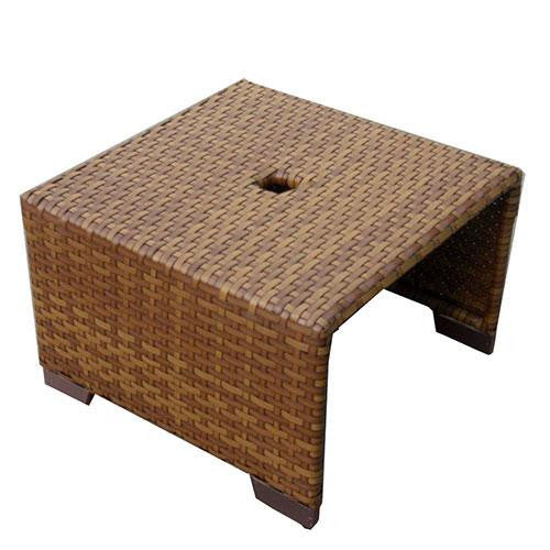 Panama Jack St Barths Wicker Coffee Table PJO-3001-BRN-CT - BetterPatio.com