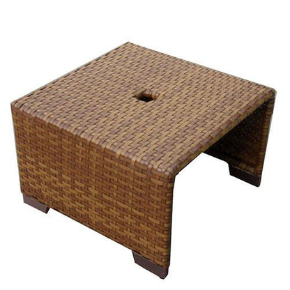 Panama Jack St Barths Wicker Coffee Table PJO-3001-BRN-CT - BetterPatio.com