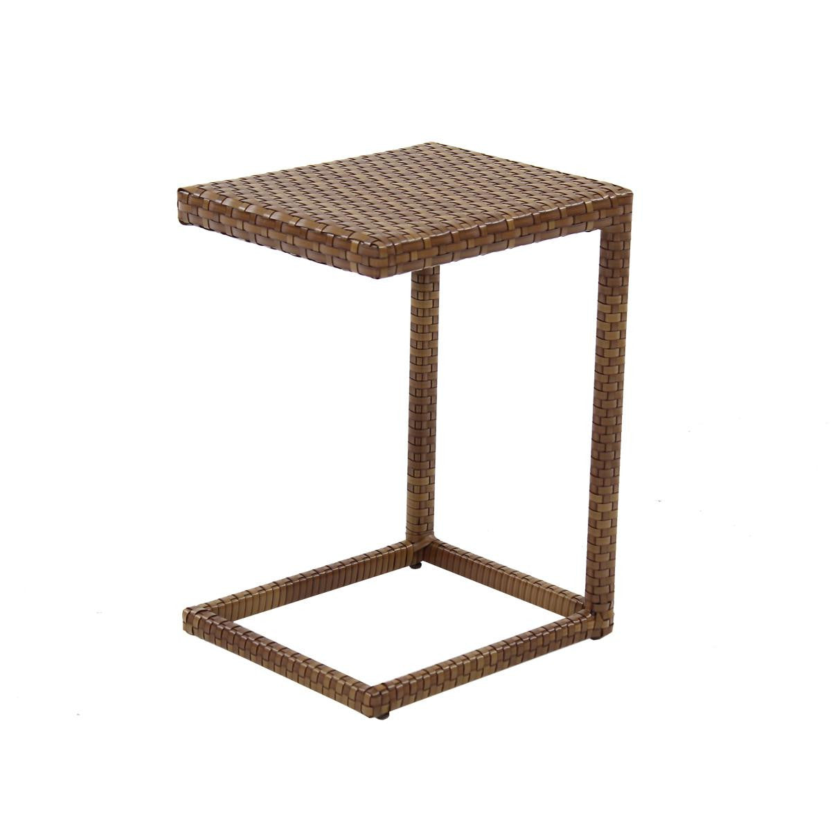 Panama Jack St Barths Wicker End Table PJO-3001-BRN-ET - BetterPatio.com