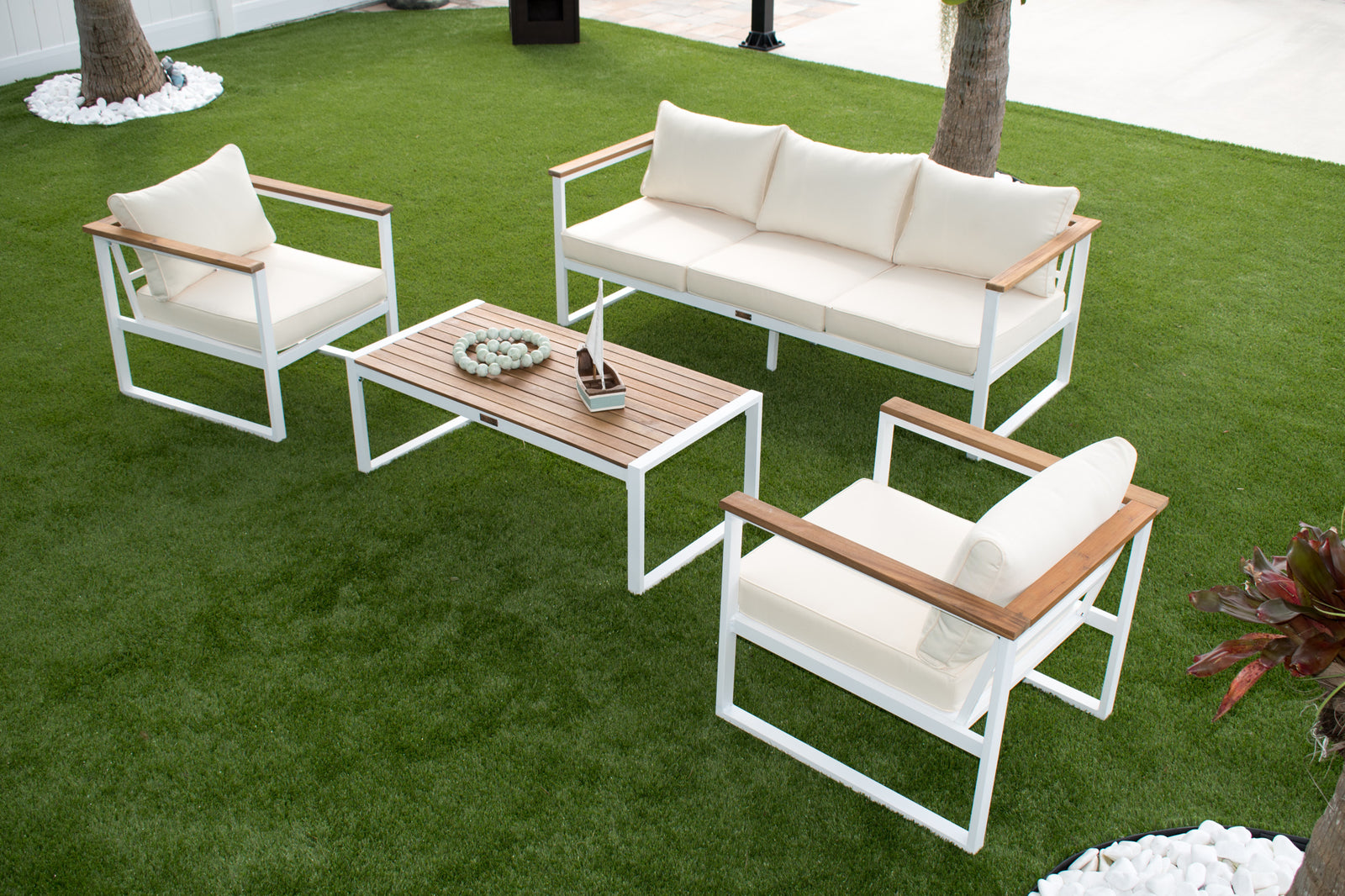 Panama Jack Dana Point 4-Piece Seating Set - BetterPatio.com