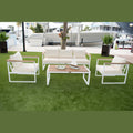 Panama Jack Dana Point 4-Piece Seating Set PJO-3101-WHT-4PC