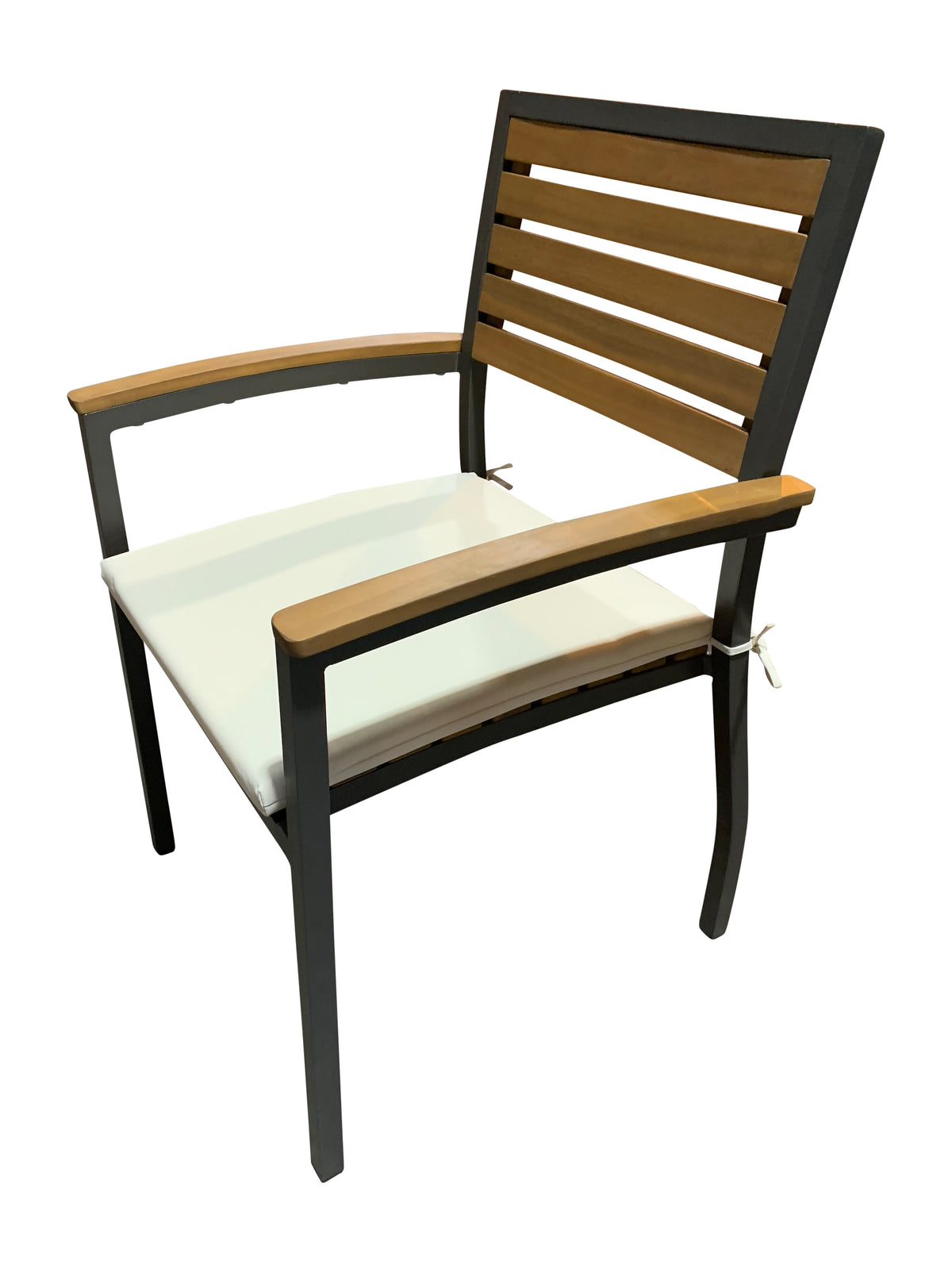 Panama Jack Boca Grande Stackable Dining Armchairs (Set of 2) PJO-3201-GRY-AC-CUSH-SET2