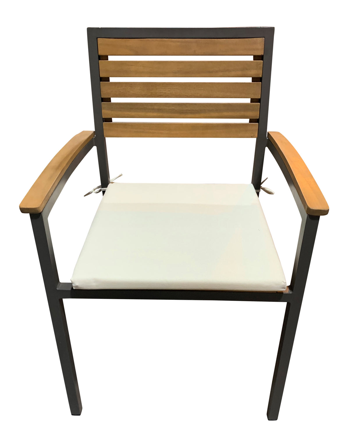 Panama Jack Boca Grande Stackable Dining Armchairs (Set of 2) PJO-3201-GRY-AC-CUSH-SET2