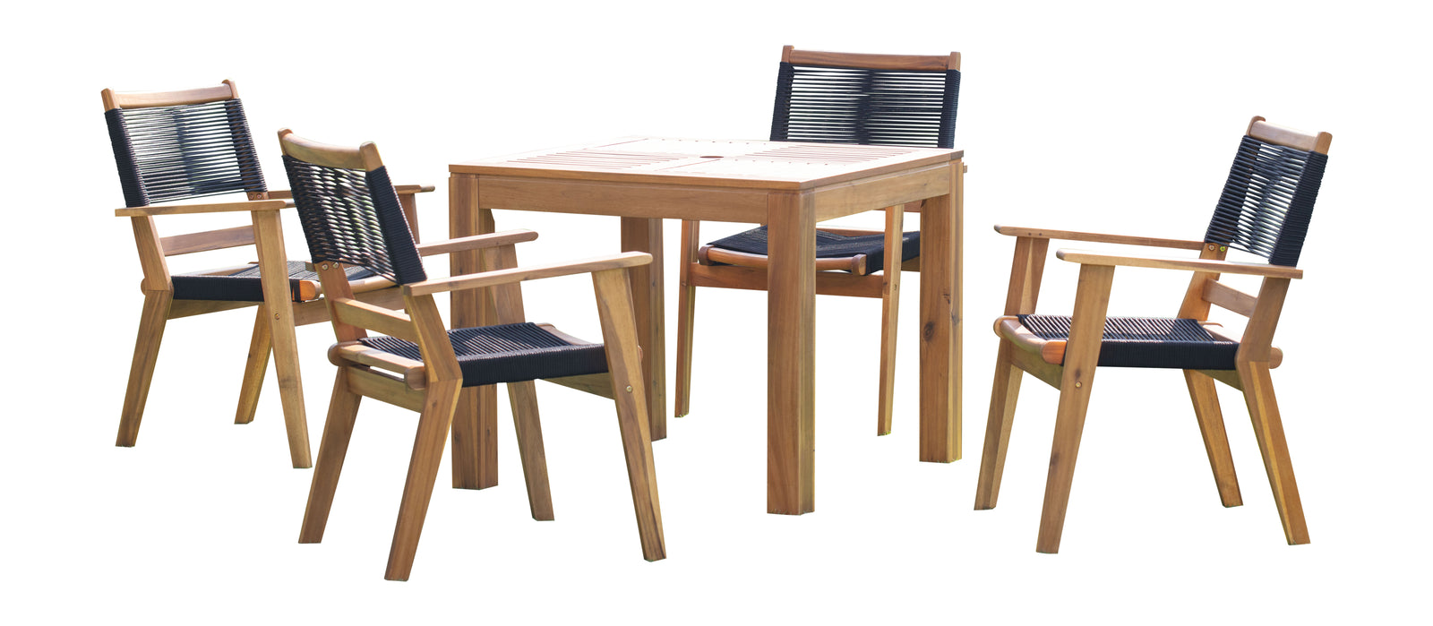 Panama Jack Laguna 5-Piece Square Dining Set PJO-3301-ACA-5DA
