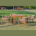 Panama Jack Corsica 5-Piece Square Dining Set PJO-3401-ACA-5DA