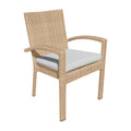 Panama Jack Austin Dining Armchairs with Cushions (Set of 2) PJO-3801-HON-AC-CUSH-SET2