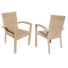 Panama Jack Austin Dining Armchairs (Set of 2) PJO-3801-HON-AC-SET2