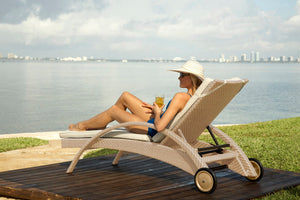 Panama Jack Austin Chaise Lounge with Cushion - BetterPatio.com