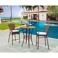 Panama Jack Key Biscayne 3 piece Pub Set with Cushions PJO-7001-ATQ-3PCP