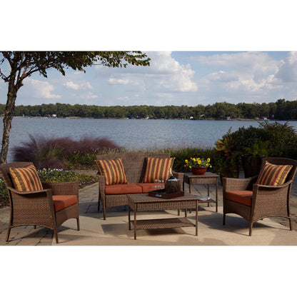 Panama Jack Key Biscayne 5 piece Seating Set with Cushion PJO-7001-ATQ-5PCS - BetterPatio.com
