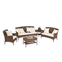 Panama Jack Key Biscayne 5 PC Seating Group with cushions PJO-7001-ATQ-5PLS