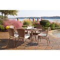 Panama Jack Key Biscayne 7 piece Rectangular Dining Set with Cushion PJO-7001-ATQ-7PC