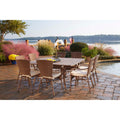 Panama Jack Key Biscayne 9 piece Square Dining Set with Cushion PJO-7001-ATQ-9PC
