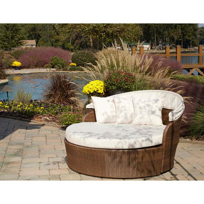Panama Jack Key Biscayne Canopy Daybed with Cushion PJO-7001-ATQ-CD - BetterPatio.com