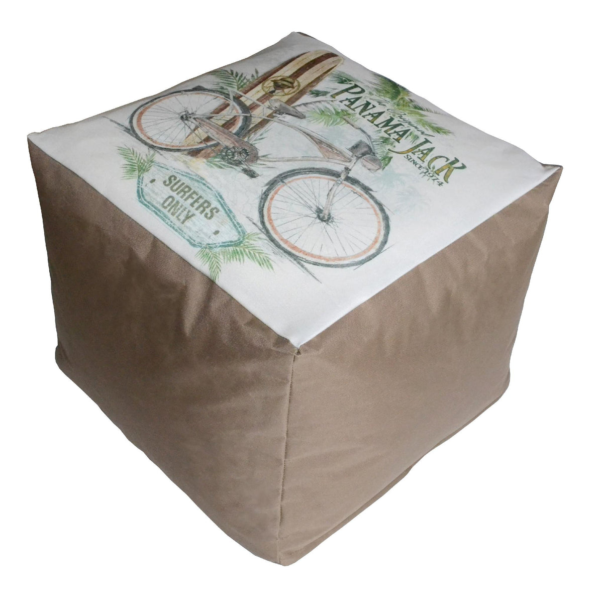 Panama Jack Beach Comber Pouf Ottoman PJO-9001-BEC-OT - BetterPatio.com