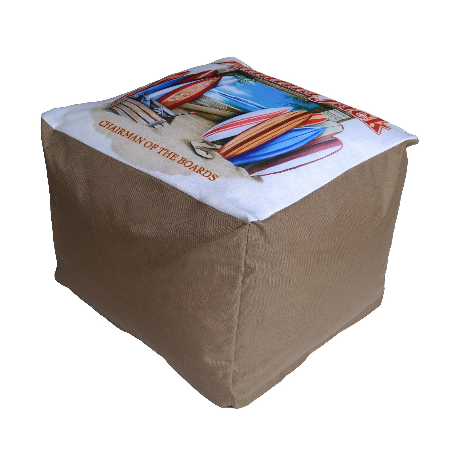 Panama Jack Chairman of The Boards Pouf Ottoman PJO-9001-COB-OT - BetterPatio.com