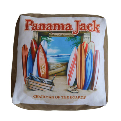 Panama Jack Chairman of The Boards Pouf Ottoman PJO-9001-COB-OT - BetterPatio.com