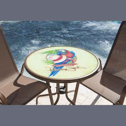 Panama Jack Café Parrot Bistro Table PJO-9001-ESP-BTP - BetterPatio.com
