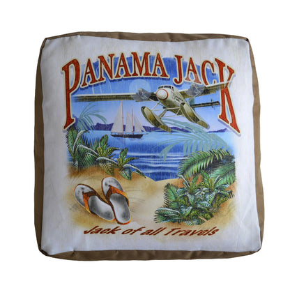 Panama Jack  of all Travels Pouf Ottoman PJO-9001-JAT-OT - BetterPatio.com