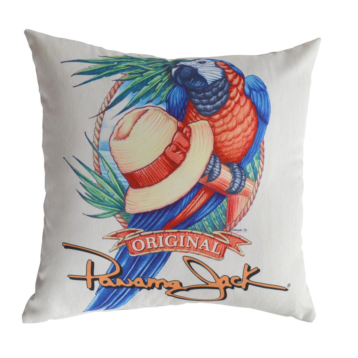 Panama Jack Set of 2 Panama Parrot Throw Pillow PJO-9001-PP-TP - BetterPatio.com