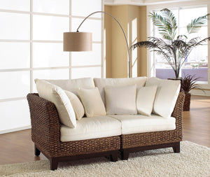 Panama Jack Sunroom Sanibel 2PC Loveseat Set with Cushions PJS-1001-ATQ-2PS - BetterPatio.com