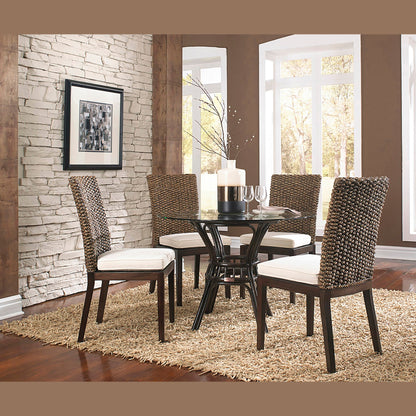 Panama Jack Sunroom Sanibel Dining Set with Cushions PJS-1001-ATQ-6PD - BetterPatio.com
