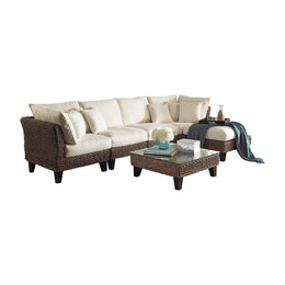 Panama Jack Sanibel 6-Piece Sectional Set with Cushions