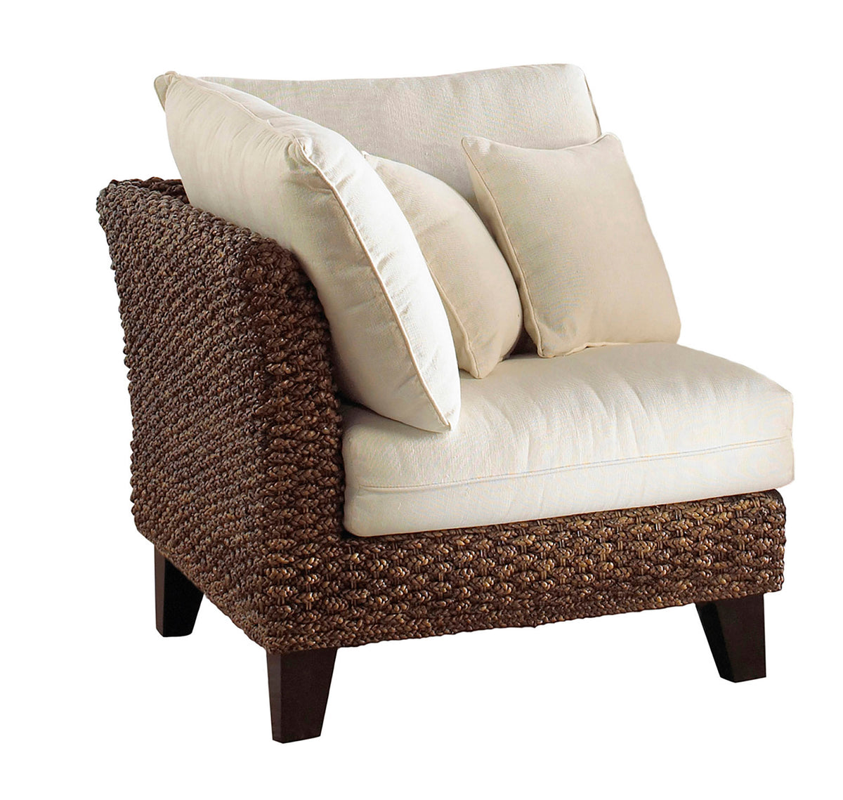 Panama Jack Sunroom Sanibel Corner Chair with Cushions PJS-1001-ATQ-C - BetterPatio.com