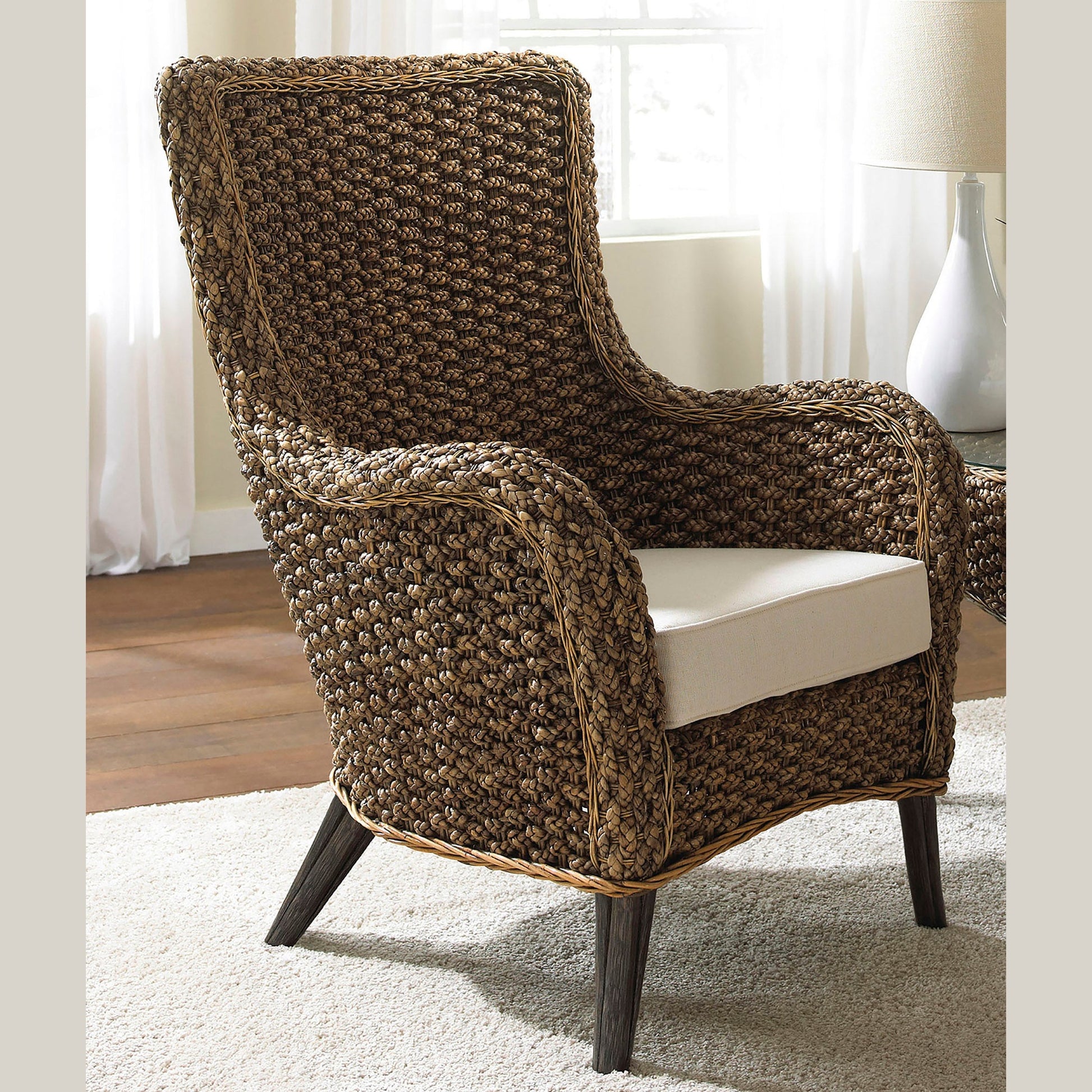 Panama Jack Sunroom Sanibel Lounge Chair with Cushion PJS-1001-ATQ-LC - BetterPatio.com