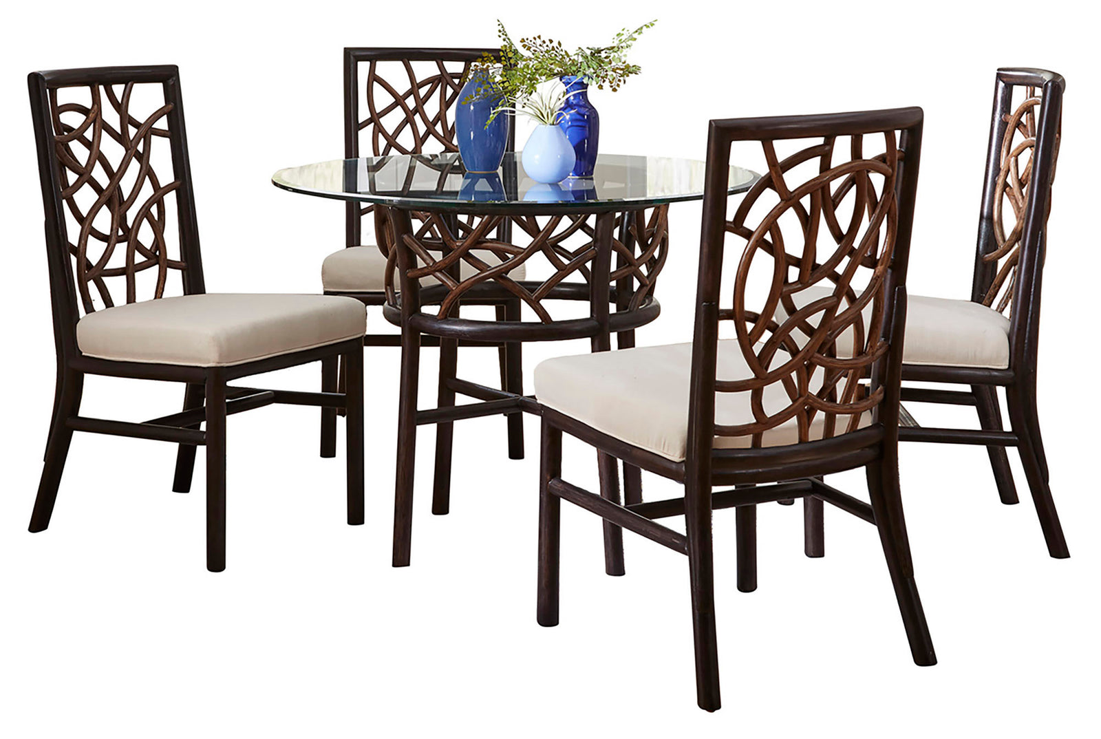 Panama Jack Sunroom Trinidad Dining Set with Cushions PJS-1401-BLK-6PD - BetterPatio.com