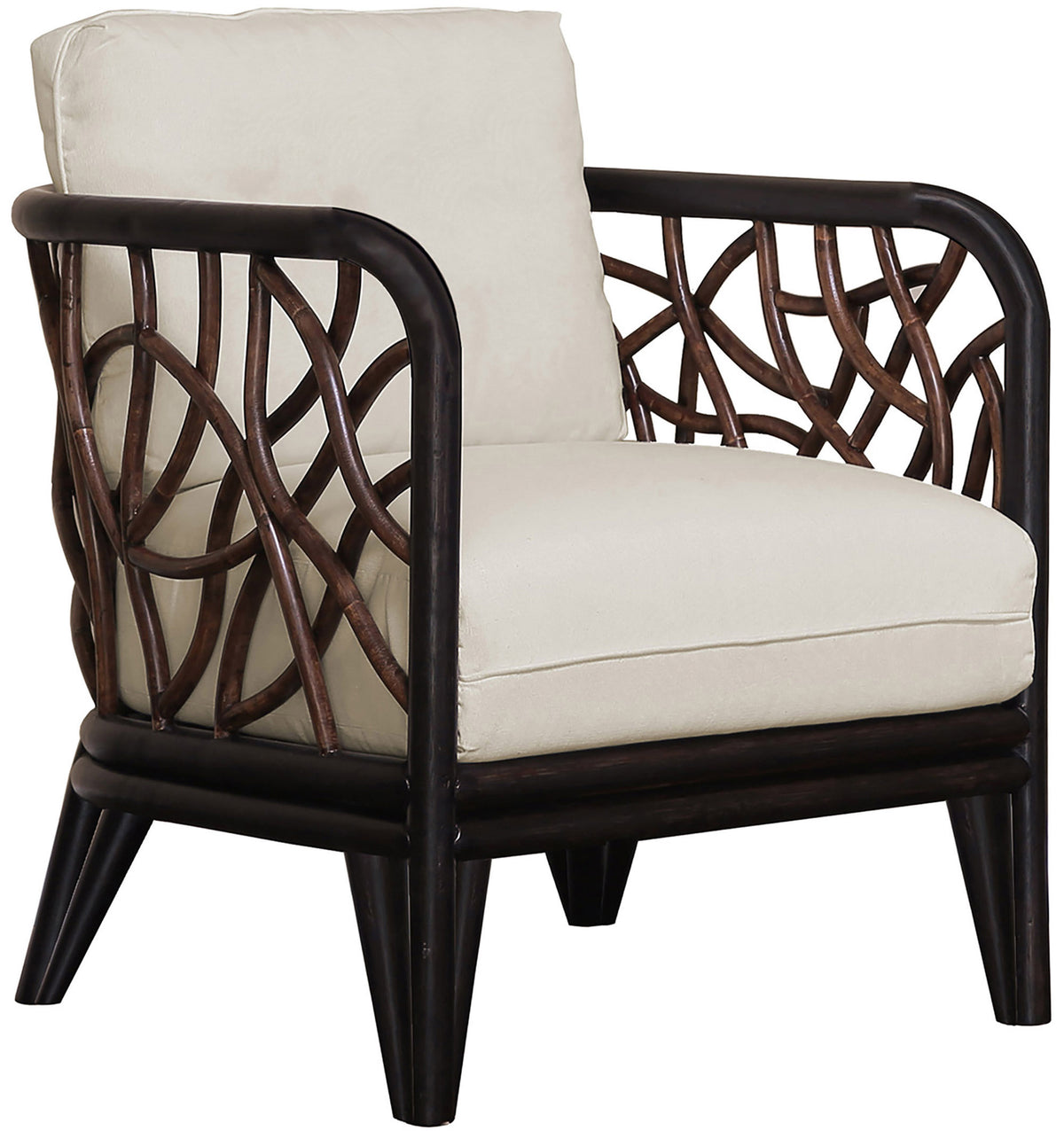 Panama Jack Sunroom Trinidad Lounge Chair with Cushions PJS-1401-BLK-LC - BetterPatio.com