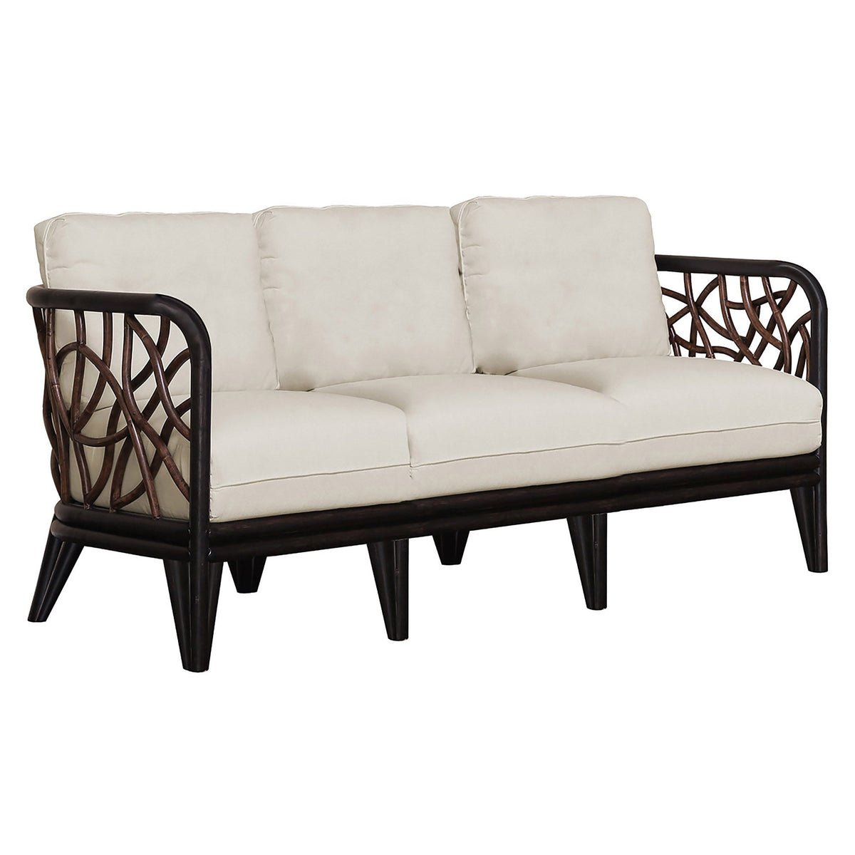 Panama Jack Sunroom Trinidad Sofa with Cushions PJS-1401-BLK-S - BetterPatio.com