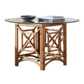 Panama Jack Sunroom Plantation Bay Stackable Dining Base with Glass PJS-1501-HON-B-GL