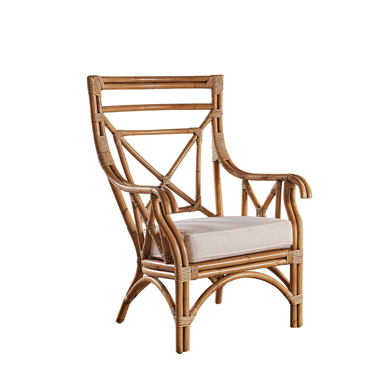 Panama Jack Sunroom Plantation Bay Occasional Chair with Cushions PJS-1501-HON-OC - BetterPatio.com