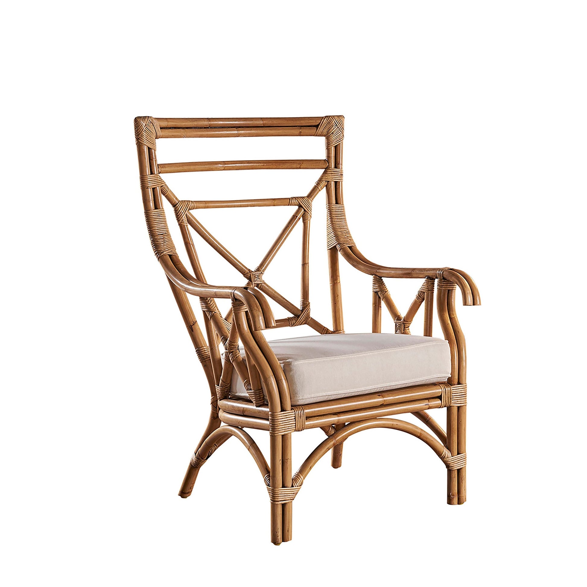 Panama Jack Sunroom Plantation Bay Occasional Chair with Cushions PJS-1501-HON-OC - BetterPatio.com
