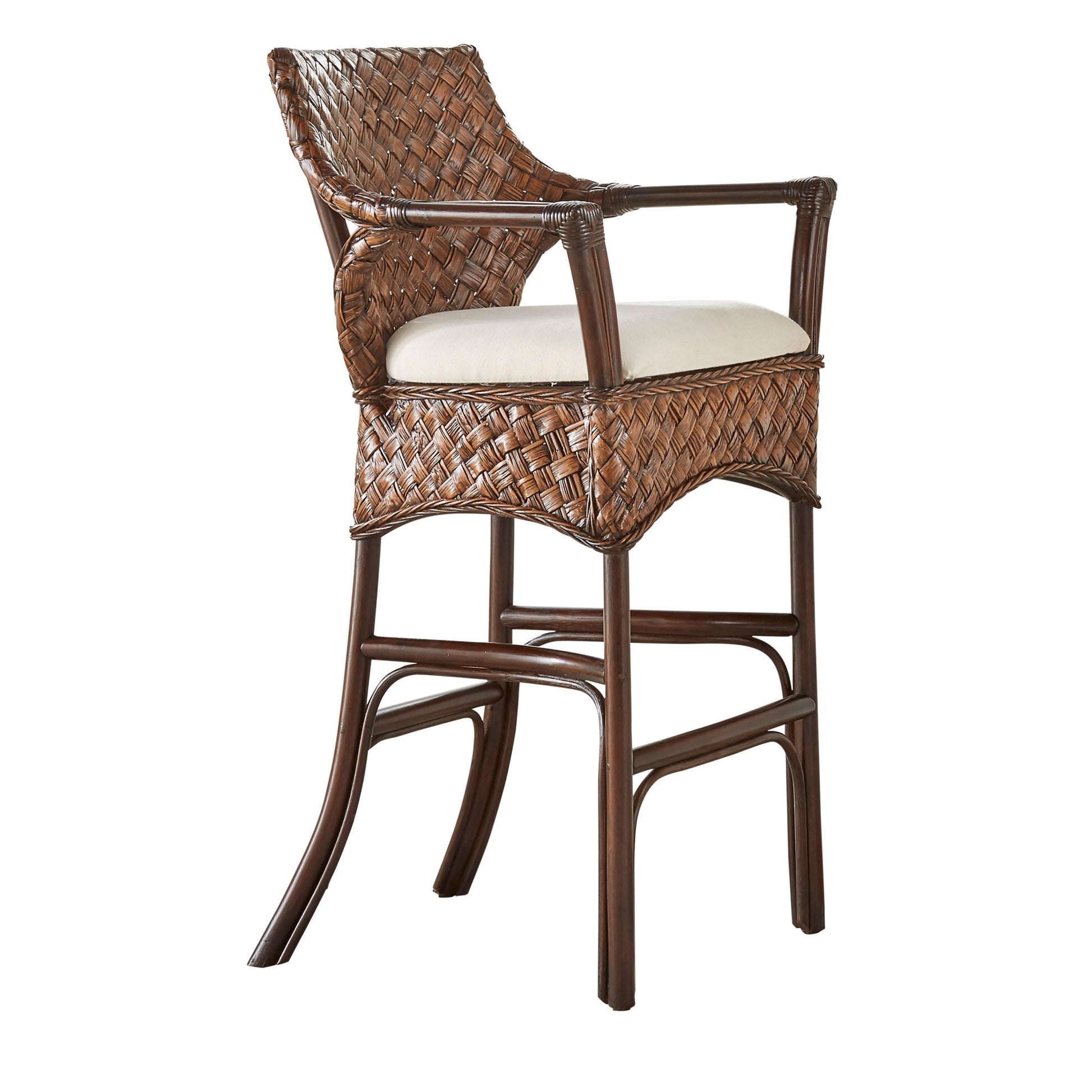 Panama Jack Espresso Barstool PJS-1601-ATQ-BS - BetterPatio.com