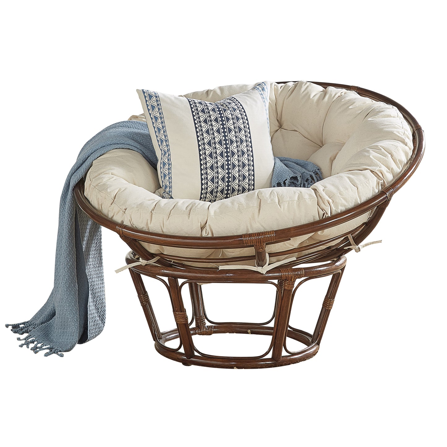 Panama Jack Espresso Papasan Chair PJS-1601-ATQ-P - BetterPatio.com