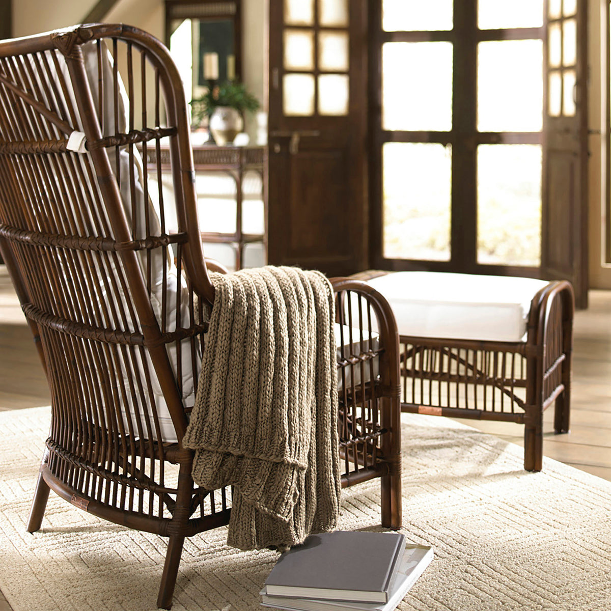 Panama Jack Sunroom Bora Bora 2 PC Occasional Chair with Cushions  PJS-2001-ATQ-2CO - BetterPatio.com