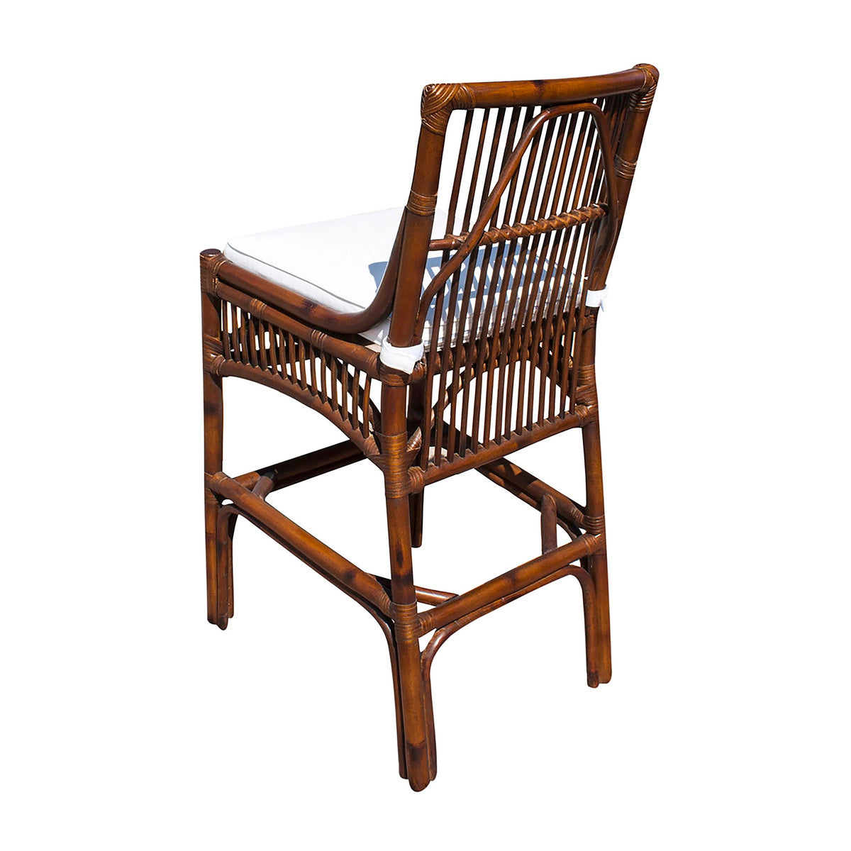 Panama Jack Sunroom Bora Bora Barstool with Cushion PJS-2001-ATQ-BS - BetterPatio.com