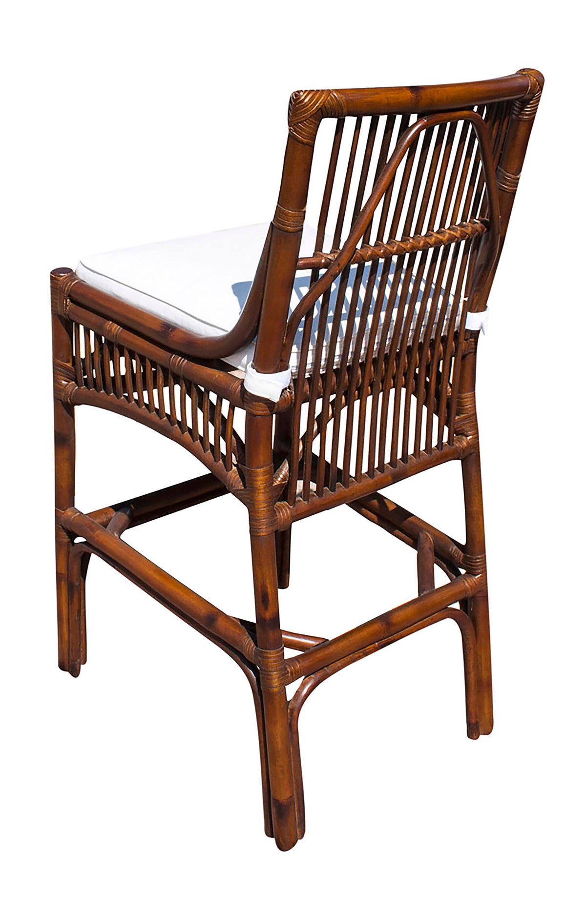Panama Jack Sunroom Bora Bora Barstool with Cushion PJS-2001-ATQ-BS - BetterPatio.com