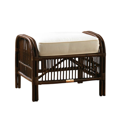 Panama Jack Sunroom Bora Bora Ottoman with Cushion PJS-2001-ATQ-OT - BetterPatio.com